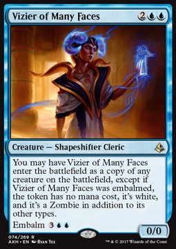Vizier of Many Faces AKH-74 Rare Near Mint Englisch