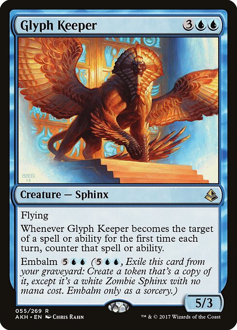 Glyph Keeper AKH-55 Rare Excellent Englisch