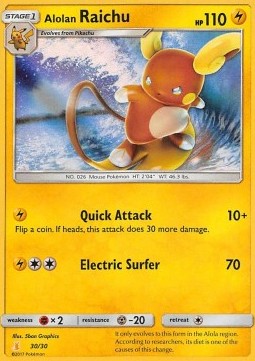 Alolan Raichu TK10-A30 Fixed Good Deutsch