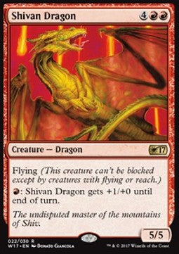Shivan-Drache W17-22 Rare Excellent Deutsch
