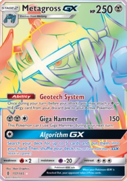 Metagross GX GRI-157 Secret Rare Poor Deutsch