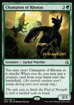 Champion des Rhonas PAKH-159 Rare Excellent Deutsch Foil