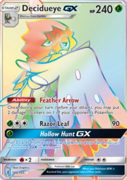Decidueye GX GRI-146 Secret Rare Good Englisch