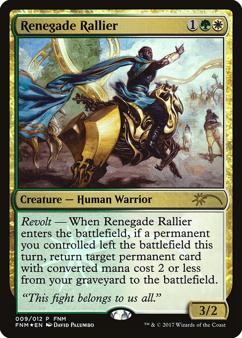 Renegaten-Zusammentrommler FNM- Rare Excellent Deutsch Foil
