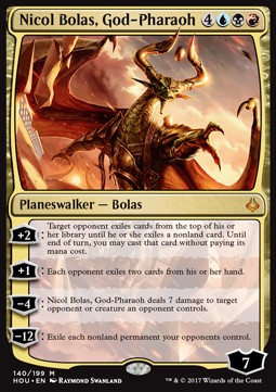 Nicol Bolas, Gott-Pharao HOU-140 Mythic Played Englisch