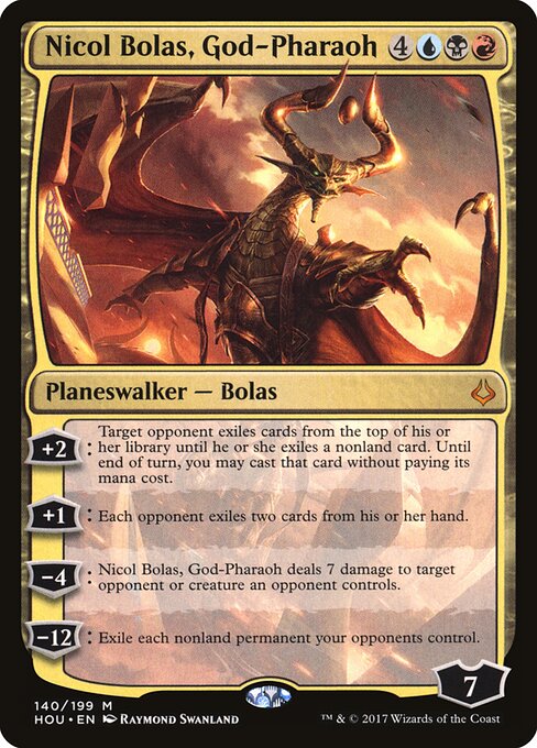 Nicol Bolas, Gott-Pharao HOU-140 Mythic Played Englisch
