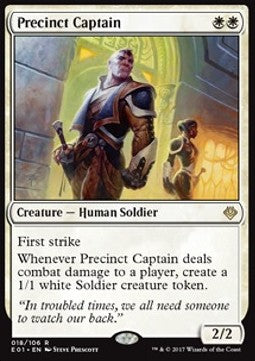 Precinct Captain E01-18 Rare Excellent Englisch