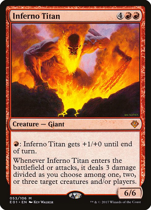 Inferno Titan E01-53 Mythic Near Mint Englisch