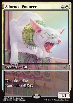 Geschmückte Raubkatze GDP-2 Rare Excellent Deutsch Foil