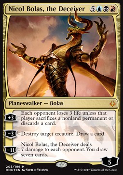 Nicol Bolas, der Täuscher HOU-205 Mythic Excellent Deutsch Foil