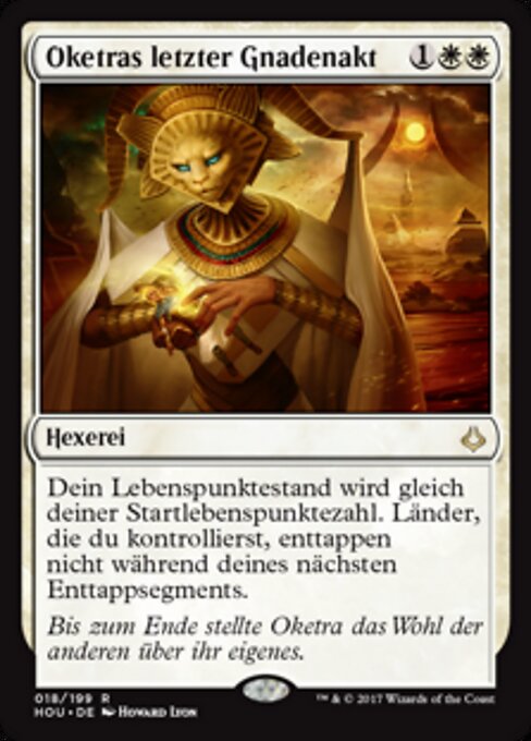 Oketras letzter Gnadenakt HOU-18 Rare Excellent Deutsch