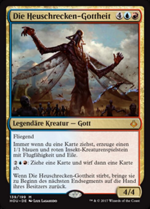 Die Heuschrecken-Gottheit HOU-139 Mythic Excellent Deutsch