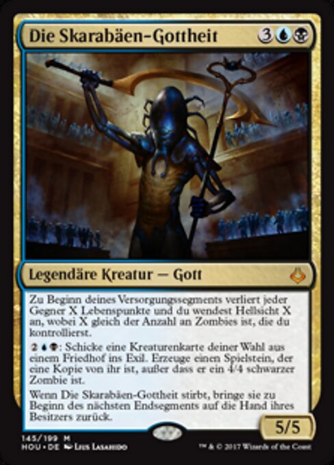 Die Skarabäen-Gottheit HOU-145 Mythic Excellent Deutsch