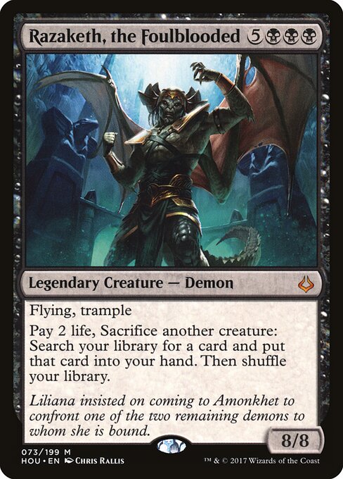 Razaketh, the Foulblooded HOU-73 Mythic Excellent Englisch