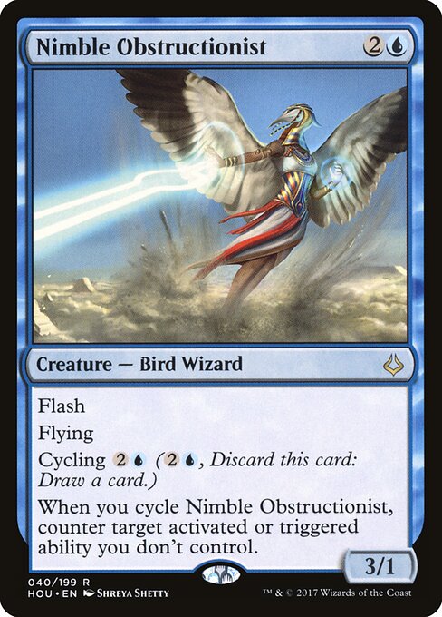 Nimble Obstructionist HOU-40 Rare Good Englisch