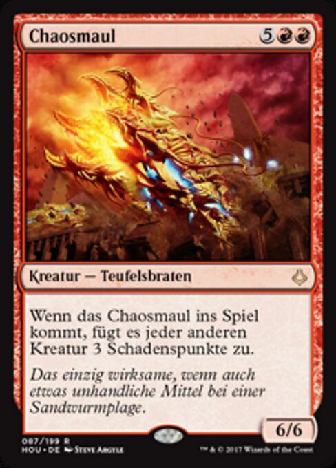 Chaosmaul HOU-87 Rare Excellent Deutsch