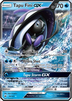 Tapu Fini GX BUS-39 Ultra Rare Good Deutsch