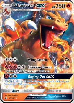 Charizard GX BUS-20 Ultra Rare Poor Deutsch