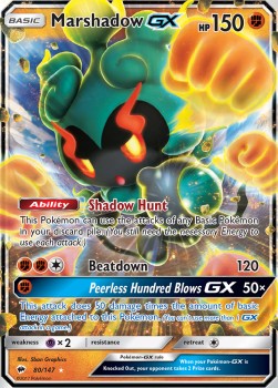Marshadow GX BUS-80 Ultra Rare Light Played Deutsch
