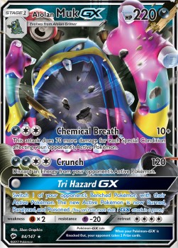 Alolan Sleimok GX BUS-84 Ultra Rare Excellent Deutsch