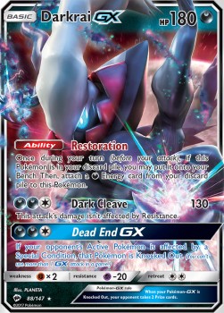 Darkrai GX BUS-88 Ultra Rare Good Deutsch
