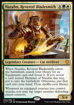 Nazahn, ehrwürdiger Klingenschmied C17-44 Mythic Light Played Deutsch Foil