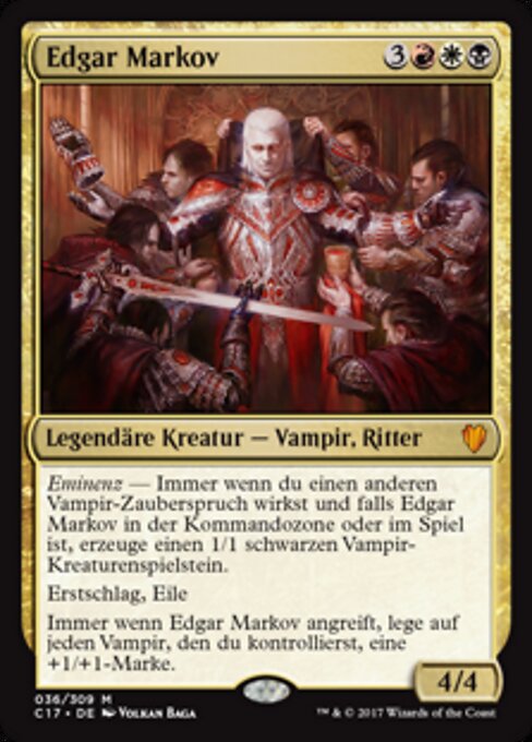 Edgar Markov (V.1) C17-36 Mythic Excellent Deutsch Foil