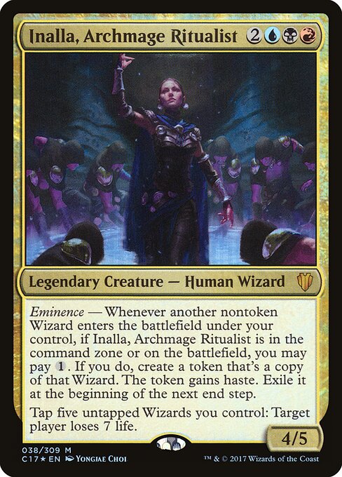 Inalla, Archmage Ritualist C17-38 Mythic Excellent Englisch Foil
