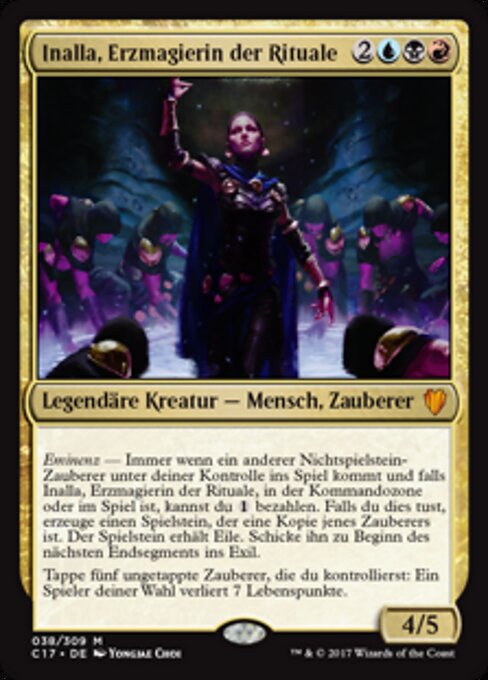 Inalla, Erzmagierin der Rituale (V.1) C17-38 Mythic Good Deutsch Foil