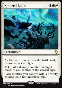 Kindred Boon C17-5 Rare Excellent Englisch