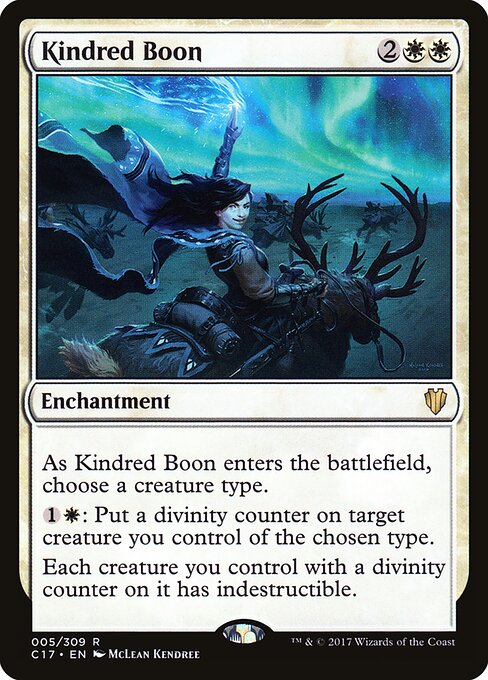 Kindred Boon C17-5 Rare Excellent Englisch