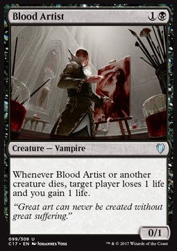 Blood Artist C17-99 Uncommon Light Played Englisch