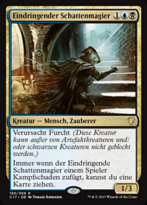 Eindringender Schattenmagier C17-193 Rare Excellent Deutsch