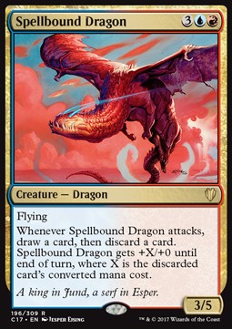 Zaubergebundener Drache C17-196 Rare Near Mint Englisch