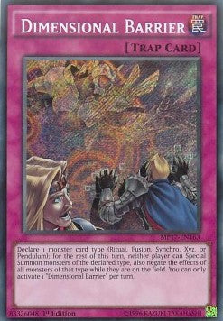 Dimensionsbarriere MP17-163 Secret Rare Light Played Deutsch 1. Auflage