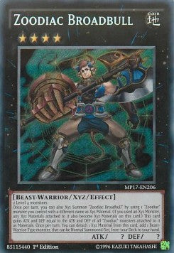 Zoodiak-Breitbulle MP17-206 Secret Rare Excellent Deutsch 1. Auflage