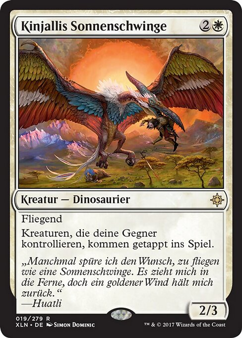 Kinjallis Sonnenschwinge XLN-19 Rare Near Mint Deutsch Foil