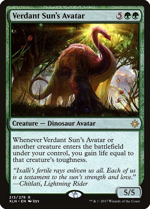 Verdant Sun's Avatar XLN-213 Rare Excellent Englisch