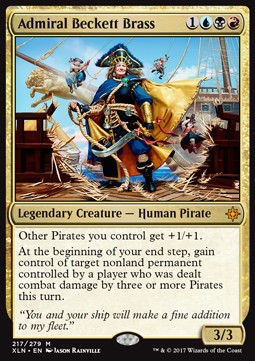Admiral Beckett Brass XLN-217 Mythic Excellent Englisch Foil