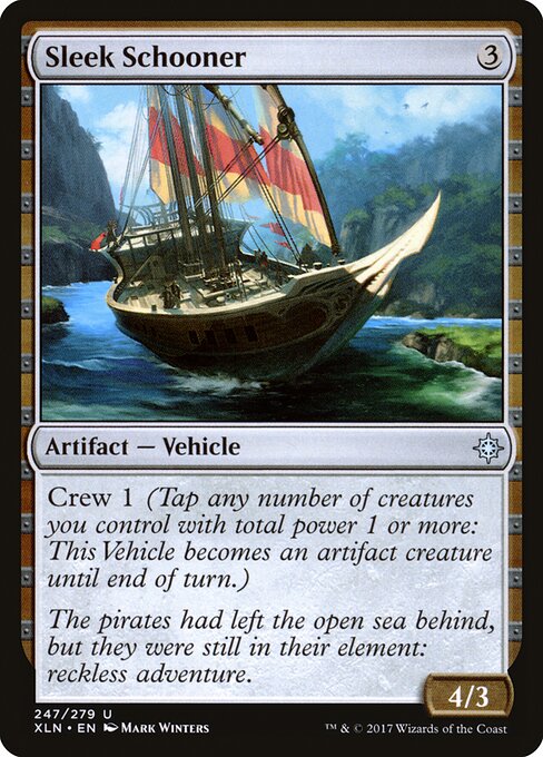 Sleek Schooner XLN-247 Uncommon Excellent Englisch