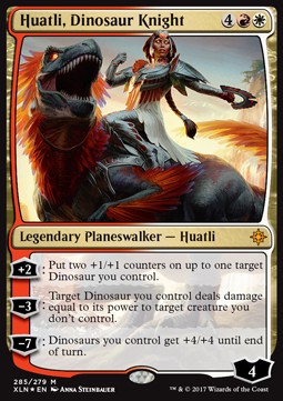 Huatli, Saurierkriegerin XLN-285 Mythic Played Deutsch Foil