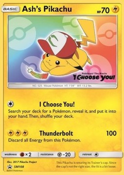 Ash's Pikachu SM-108 Promo Played Deutsch