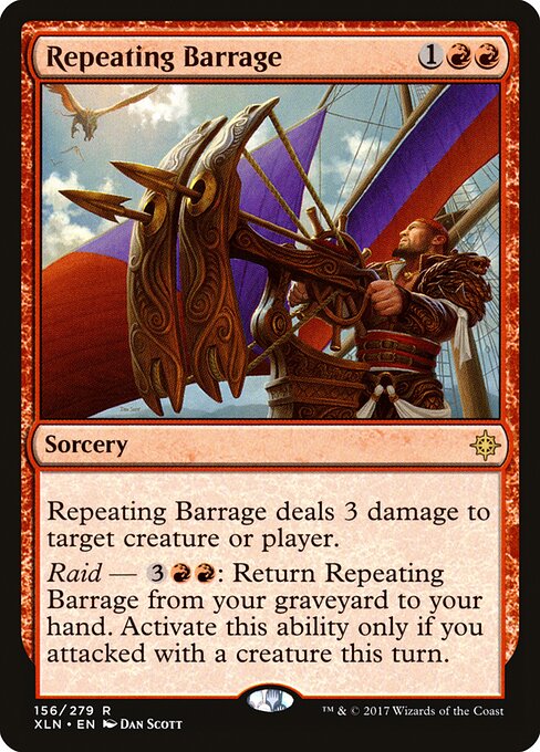 Repeating Barrage XLN-156 Rare Excellent Englisch