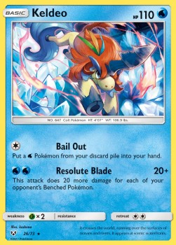 Keldeo SLG-26 Holo Rare Near Mint Deutsch