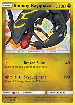 Shining Rayquaza SLG-56 Ultra Rare Excellent Deutsch