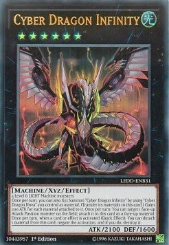 Cyber Drache Unendlichkeit LEDD-B31 Ultra Rare Good Deutsch 1. Auflage