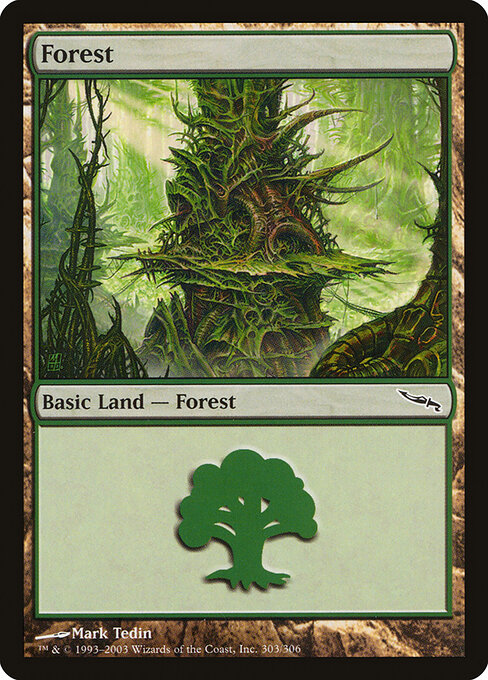 Forest MRD-303 Land Played Englisch Foil