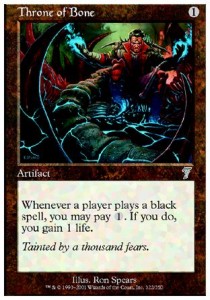 Throne of Bone 7ED-322 Uncommon Good Englisch Foil