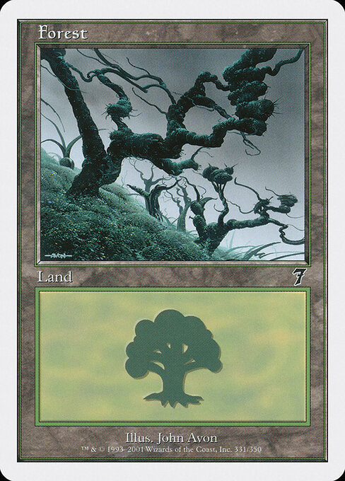 Wald (V.4) 7ED-331 Land Good Englisch Foil