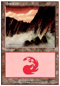 Gebirge (V.3) 7ED-339 Land Played Deutsch Foil